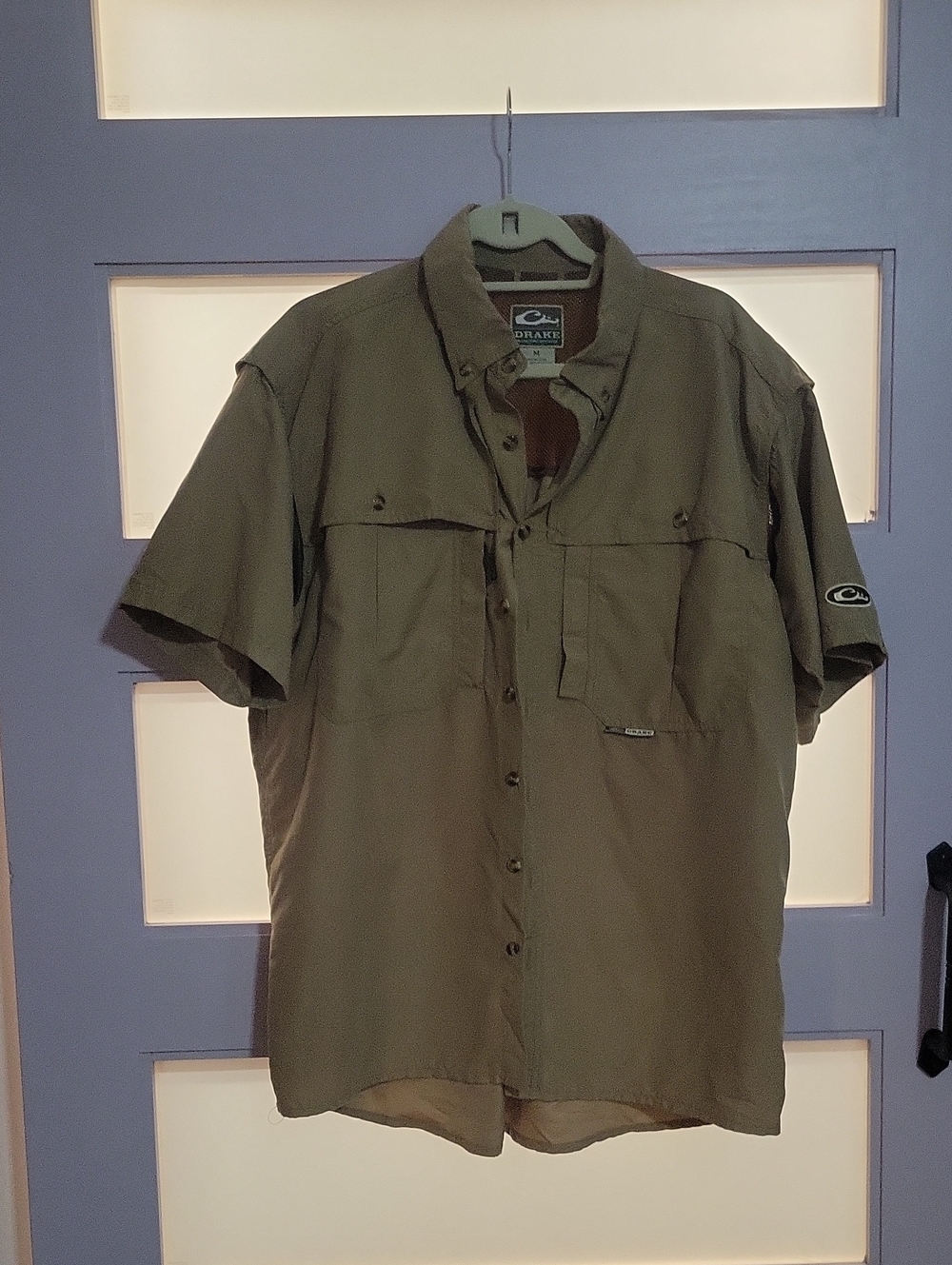DRAKE WATERFOWL Men’s Short-Sleeve Button-Down Shirt - BROWN